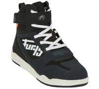 Furygan Basket Get Down Casual Trainers Hi-Top Motorcycle Boots - Black / White