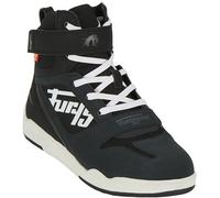 Furygan Basket Get Down Casual Trainers Hi-Top Motorcycle Boots - Black / White