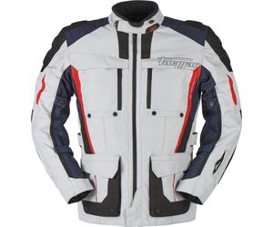 Furygan Brevent 3in1 Motorcycle Textile Jacket, grey-red-blue, size M for Men