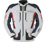 Furygan Brevent 3in1 Motorcycle Textile Jacket, light grey/blue/red, size L