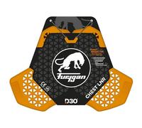 Furygan CHEST LNR D3O - Invisible Chest Protection for Motorcycle Jacket, Optimal Breathability, D3O Technology for Enhanced Safety & Comfort-MOTORCYCLE-UNISEX-ALL SEASON, Orange