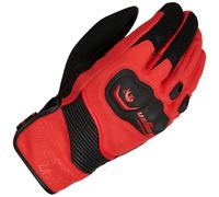 Furygan Dust mixed suede Vented Motorbike Motorcycle Gloves - Black / Red