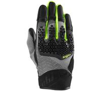 Furygan Jack Motorcycle Gloves, black-grey-yellow, size L for Men