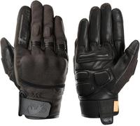 Furygan JET D3O EVO - Men's Motorcycle Gloves - 100% Leather Palm - Comfort - Summer Gloves - Breathable & Light - Compatible Screens - Touch Screen, Brown