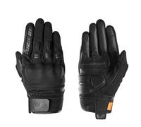 Furygan JET D3O EVO - Men's Motorcycle Gloves - 100% Leather Palm - Comfort - Summer Gloves - Breathable & Light - Compatible Screens - Touch Screen, Black