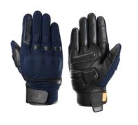 Furygan JET D3O EVO - Men's Motorcycle Gloves - 100% Leather Palm - Comfort - Summer Gloves - Breathable & Light - Compatible Screens - Touch Screen