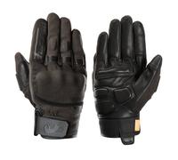 Furygan Motorcycle Gloves Jet D3O Evo – Summer, 100% Leather Palm, Touchscreen – Black-Brown 3XL Men