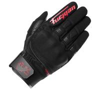 Furygan Jet D3O Evo Textile Leather Motorcycle Short Gloves - Black / Red