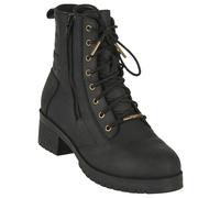 Furygan Ladies Janis Leather Motorcycle Motorbike Waterproof Boots - Black
