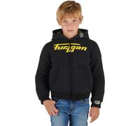 Furygan Luxio Evo Kids Zip Hoodie, black-yellow, size 10 years