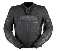 Furygan Men's Nitros-Radical Sporty Motorbike Leather Jacket AAA Certified-D3O Abrasion Resistant-Removable Thermal Liner-Protection, Black-White, L