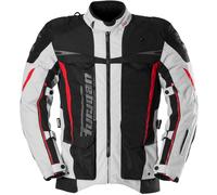 Furygan Montroc 3in1+ Kevlar Primaloft Motorcycle Textile Jacket, black/white/red, size M