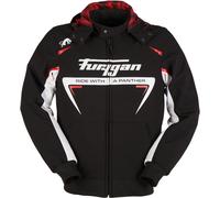 Furygan Sektor Roadster Motorcycle Textile Jacket, black-white-red, size M for Men