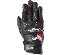 Furygan Styg 10 Motorcycle Gloves, black-white-red, size L for Men