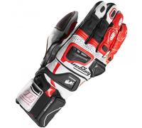 Furygan Styg20 Long Racing Motorcycle Leather Gloves - Black / White / Red