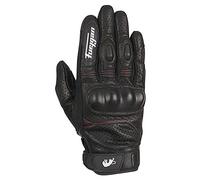 Furygan TD21 Vented Leather Motorcycle Motorbike Short Gloves - Black
