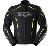 Furygan Yori Waterproof Motorcycle Textile Jacket, black-white-yellow, size L for Men