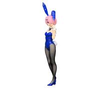 Furyu BiCute Bunnies Rem Pink Hair Blue Color Ver. 30 cm Re:Zero -Starting Life in Another World Ram PVC Anime Figure