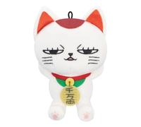 Furyu Dandadan Turbo Granny Beckoning Cat Mini Plush Toy 4.7 Inch - Official Anime Collectible