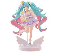 Furyu TENITOL AMU-TNL0152 Hatsune Miku Yumekawa Princess Lavender Version, Total Height Approx. 8.3 inches (210 mm), Non-Scale, Plastic, Painted Finished Figure