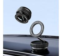 FURZEQIFA Magnetic Car Phone Mount, 360° Adjustable Vacuum Suction Holder for Smooth Surfaces & amp, Mirrors, Universal Smartphone Stand for All Devices