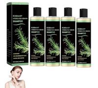 Furzero Organic Rosemary Hair Growth Shampoo,New 2026 Rosemary Hydrolyzed Keratin Shampoo - Volumizing for Thinning Hair & Hair Loss,Nourishes and repairs hair strands,Unisex Formula (4bottle)