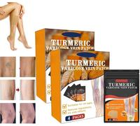 Furzero Turmeric Varicose Vein Patch,Turmeric Varicose Vein Patches, Varicose Veins Patch Relief,Varicose Veins Treatment Patch,Naturally Relieves Varicose Veins in Legs and Spiders (2 Box)