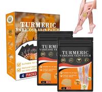 Furzero Turmeric Varicose Vein Patch,Turmeric Varicose Vein Patches, Varicose Veins Patch Relief,Varicose Veins Treatment Patch,Naturally Relieves Varicose Veins in Legs and Spiders (2)
