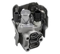 FUSCH VTEC Solenoid Spool Valve Assembly with Oil Pressure Switch and Gasket Compatible with Honda Accord CR-V Element 2.4L Civic Si 2.0L RSX Replace# 15810-RAA-A03,15810-PPA-A01,15810-PNE-G01