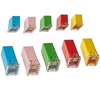Fuse 10 Pc Car Fuse FMX Female Maxi Fuse Assortment Low and Tall/STD Shaped Assortment Fuse 20A 30A 40A 50A 60A Protected circuits