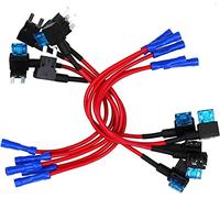 Fuse 10 Pcs Small Size auto Car Fuse Holder ACS Add-a-Circuit TAP Adapter with 105A Micro Mini Standard ATM Blade Fuse Protected circuits