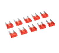 Fuse 10 Pieces Mini 10A Blade Fuse Red for Auto Car Truck Replacement Protected circuits