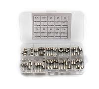 Fuse 100/72pcs 5x20mm 0.2-30A Quick Blow Glass Tube Fuse Assortment Kit 250V Fast-Blow Glass Fuses Protected circuits (Color : 72pcs 0.5-30a)