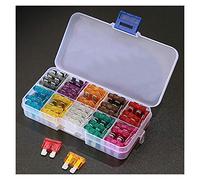 Fuse 100PCS 50PCS Mini Blade Fuse Assortment Set for Auto Car Truck 2/3/5/7.5/10/15/20/25/30/35/40A Car Fuse with Box Protected circuits (Size : 50pcs)