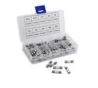 Fuse 100pcs 5x20mm Quick Blow Glass Tube Fuse Fast-Blow Glass Fuses Assorted Kit Protected circuits