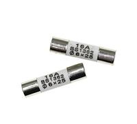 Fuse 100PCS 6 * 25mm Ceramic Fuse 6 * 25 Ceramic Insurance Tube 6x25MM 0.5A 1A 2A 3A 5A 6A 7A 8A 10A 15A 20A 25A 250V RO57 Fuse BS1362 Protected circuits (Size : 100PCS 25A)