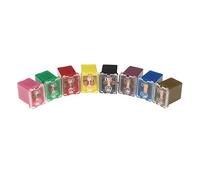Fuse 100pcs Mini Square Fuse 20A 30A 40A 50A 60A Set Automotive Car Fuse with Box Assortment Auto Fuse Protected circuits (Size : 100A)