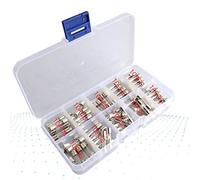 Fuse 100Pcs Set 5x20mm Quick Blow Glass Tube Fuse Assorted Kits,Fast-Blow Glass Fuses Protected circuits