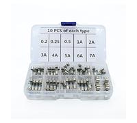 Fuse 100Pcs Set 5x20mm Quick Blow Glass Tube Fuse Assorted Kits,Fast-Blow Glass Fuses Protected circuits