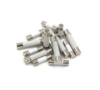 Fuse 10pcs Ceramic Fuse 5mm x 20mm 5X20 6x30 T1A 2A 3A 3.15A 4A 5A 6A 6.3A 8A 10A 15A 20A 30A 250V Car Microwave Oven Protected circuits (Color : 4a, Size : 5MM x 20MM)