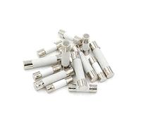 Fuse 10pcs/lot 5 * 20mm 6 * 30mm Fast Blow Tube Fuses 250V 0.1 0.2 0.3 0.5 1 2 3 4 5 6 8 10 15 20 25 30A Fuse Ceramic Fuse Protected circuits (Color : 6x30, Size : 20A)