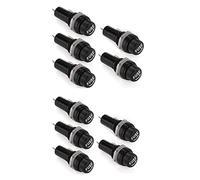 Fuse 10Pcs/Set Fuse Mount Holders Panel Mount Screw Cap Fuse Holder Case for Glass Tube Fuses 5x20mm 6x30mm Protected circuits (Color : 10 Pcs 6x30mm)