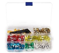 Fuse 121pcs 7 Sizes Auto Fuse Blade 5-30AMP Motorcycle Car Blade Fuse with Clip Auto Standard Mini Fuse SUV Fuse Box Kit Assortment Protected circuits