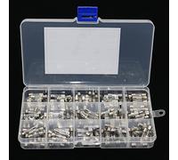 Fuse 150Pcs/Box 5x20mm Fast-Blow Glass Fuse Assorted Kit 0.1A 0.2A 0.5A 1A 2A 3A 4A 5A 6A 8A 10A 15A 20A 25A 30A Fuse Tube Mix Set