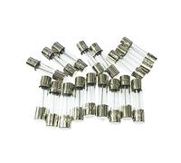 Fuse 20PCS 5x20 6x30mm Ceramic Glass 250V 0.2A .5A 1A 3A 6A 8A 10A 15A 5 * 20 6 30 The Multimeter Fuses Auto Insurance Tube(250v F1a 20pcs,6X30mm Glass)
