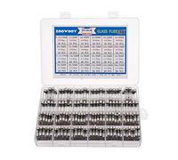 Fuse 250 pcs Quick Blow Glass Fuse Assorted Kit 250V 1A, 2A, 3A, 5A, 6A, 7A, 8A, 10A, 6x30,5x20mm Tube Fast-Blow Glass Fuse Box Protected circuits (Color : 360pcs)