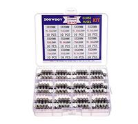 Fuse 250 pcs Quick Blow Glass Fuse Assorted Kit 250V 1A, 2A, 3A, 5A, 6A, 7A, 8A, 10A, 6x30,5x20mm Tube Fast-Blow Glass Fuse Box Protected circuits (Color : 120pcs)