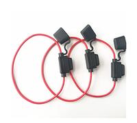 Fuse 3 PCS/Lot Waterproof Automotive Blade Inline Fuse Holder with Small Fuse Wire Harness and 1 6AWG.Wire Rope Backup Protected circuits