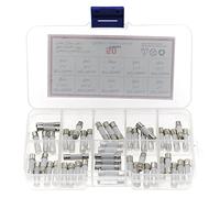 Fuse 50pcs/Box 10 Kinds Fast Ceramic Fuses Kit 250V 5mm x 20mm 0.25A 0.5A 1A 2A 3A 5A 8A 10A 15A 20 AMP Fuse Tube Assortment Protected circuits