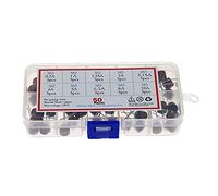 Fuse 50Pcs/Box 10 Kinds Square Fuse 382 Electrical Assorted Fuse Mix Set 0.5A 1A 1.25A 2A 3.15A 4A 5A 6.3A 8A 10A Protected circuits
